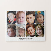 Puzzle 8 photo collage add text (Horizontal)