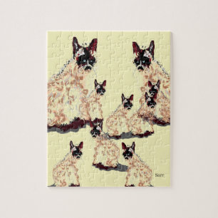 Puzzle, 8 x 10 inch, 110 stuks: Siamese katten Legpuzzel