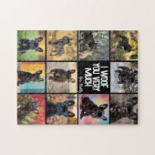 Puzzle 8 x photos + texte propres (Horizontal)