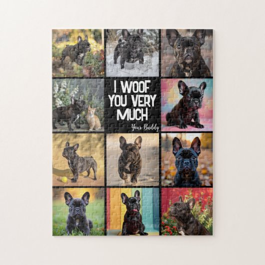 Puzzle 8 x photos + texte propres (Vertical)