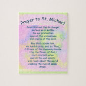 Puzzle 8x10" 110 pièces Prière St. Michael personnalisabl (Vertical)