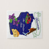 Puzzle 8x10 d'état du Wisconsin " (Horizontal)