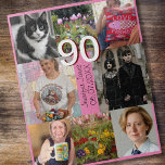 Puzzle 90e anniversaire 90 ans quatre-vingt-dix-neuf-dixi<br><div class="desc">Célébrez un 90ème anniversaire avec ce puzzle plein de souvenirs et de photos amusantes de votre propre.</div>