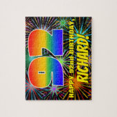 Puzzle 92e anniversaire : Feu d'artifice festif amusant e (Vertical)