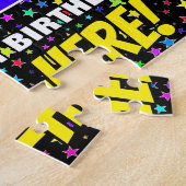 Puzzle 92e anniversaire — Motif de terrain amusant et col (Côté)