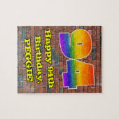 Puzzle 94e anniversaire : Arc en ciel inspiré par les gra (Horizontal)