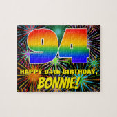 Puzzle 94e anniversaire : Feu d'artifice festif amusant e (Horizontal)