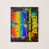 Puzzle 94e anniversaire : Feu d'artifice festif amusant e (Vertical)
