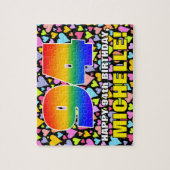 Puzzle 94e anniversaire — Formes de coeur amusantes et ai (Vertical)