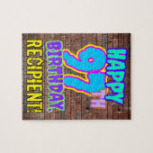 Puzzle 97e anniversaire ~ Amusant, Graffiti urbain inspir (Horizontal)