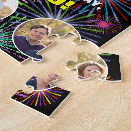 Puzzle 98e anniversaire : Arc en ciel amusant #, Nom pers (Côté)