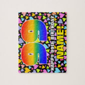 Puzzle 99e anniversaire — Formes de coeur amusantes et ai (Vertical)