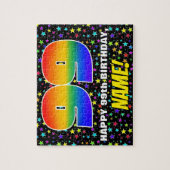 Puzzle 99e anniversaire — Motif de terrain amusant et col (Vertical)