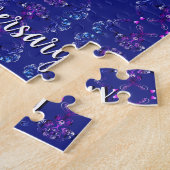 Puzzle 9e anniversaire Mariage Lapis Lazuli Bleu (Côté)