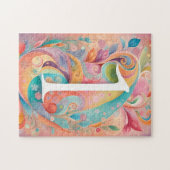 Puzzle 9e anniversaire Whimsy Fleurs d'art colorées Botan (Horizontal)