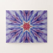 Puzzle 9Un Unique couleur violet rouge étoile blanche Man (Horizontal)