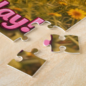 Puzzle à assembler joyeux larcin d'oeufs du lapin (Côté)