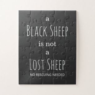 Puzzle A Black Sheep is Not a Lost Sheep No Rescuing