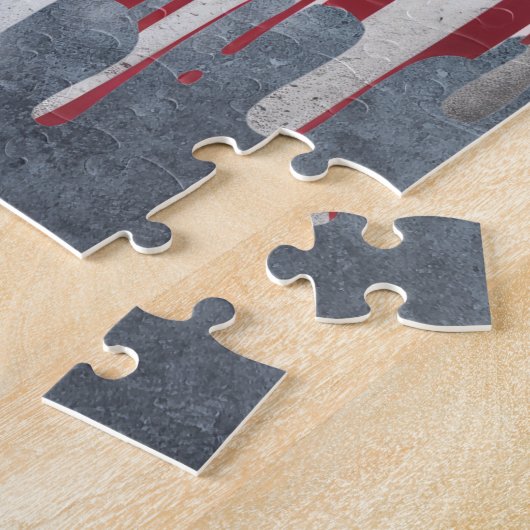 Puzzle A bold, distressed illustration of an eagle (Côté)