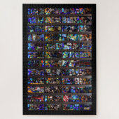 Puzzle à bulles de cerveau de verre tendu (Vertical)