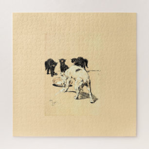 Puzzle A Dog Day Pl 03 (1902) Cecil Charles Tapestry