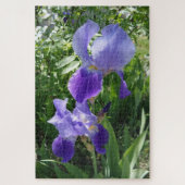Puzzle à fleurs violettes (Vertical)