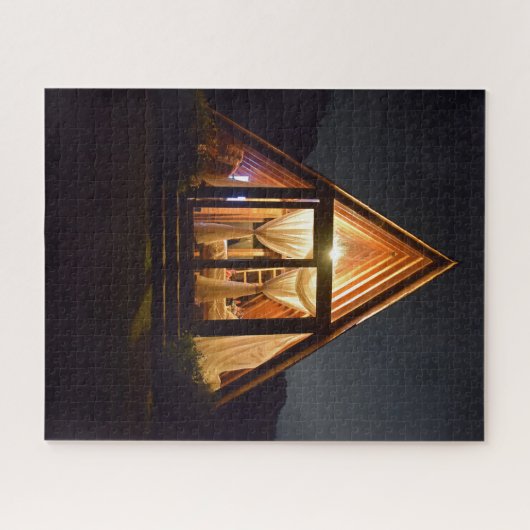 PUZZLE A FRAME CABIN NIGHT (Horizontal)