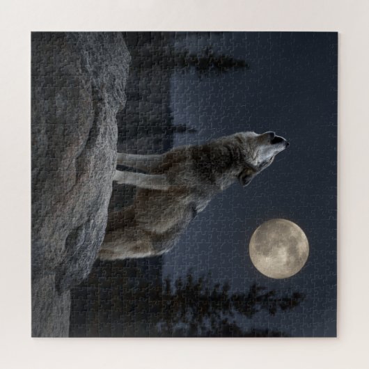 Puzzle A Howling Wolf (Horizontal)