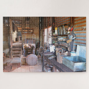 Puzzle À l'intérieur du hangar à cisaillement extérie