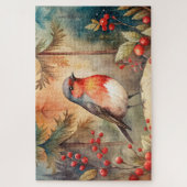 Puzzle A lovely Robin in Autumn (Vertical)