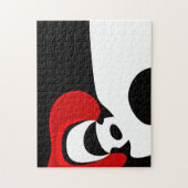 Puzzle À M. Redd : Noir, blanc et rouge Abstraits (Vertical)