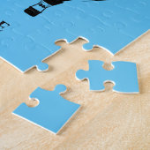 Puzzle à montgolfière avec le nom de l'enfant. (Côté)