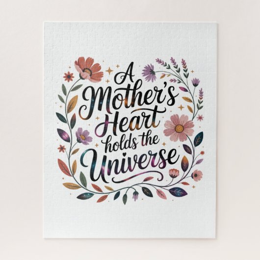 Puzzle A Mother's Heart Holds The Universe (Vertical)