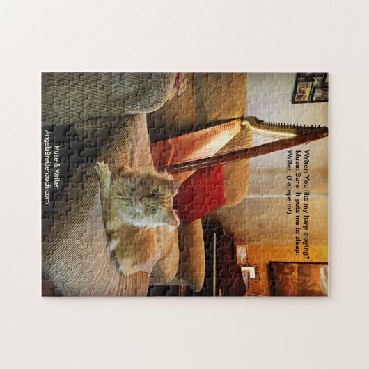 Puzzle A-Muse—Harping Cat (Horizontal)