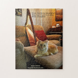 Puzzle A-Muse—Harping Cat