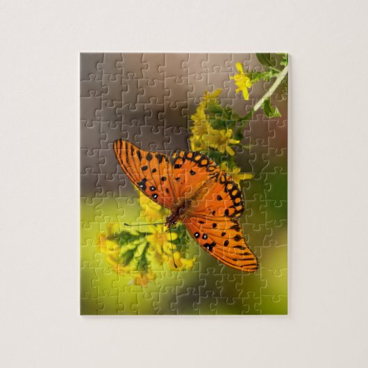 Puzzle à papillon du golfe du Fritillaire (Vertical)