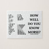 Puzzle À quel point connaissez-vous Morse ? (Code Morse (Horizontal)