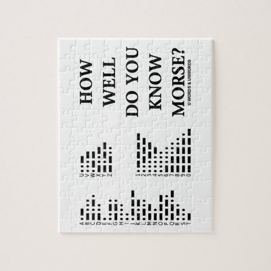 Puzzle À quel point connaissez-vous Morse ? (Code Morse (Vertical)