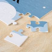 Puzzle à roquette avec le nom de l'enfant. (Côté)