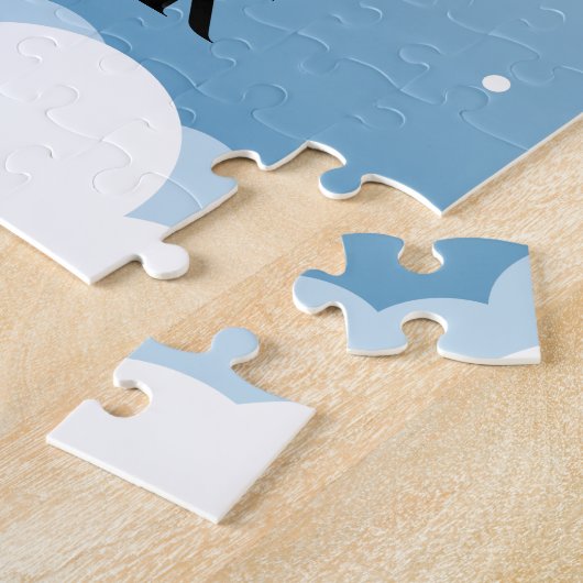 Puzzle à roquette avec le nom de l'enfant. (Côté)