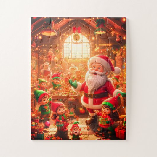 Puzzle A Sample of Some of His Toys - Santa on a Holiday (Vertical)