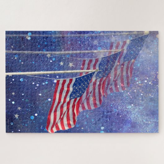 Puzzle à trois drapeaux (Horizontal)