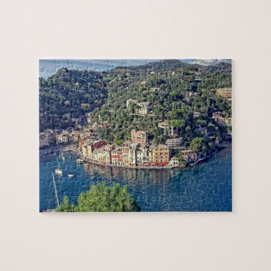 Puzzle A View to Portofino, Italia - 8x10 - 100 pcs. (Horizontal)