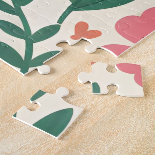 Puzzle A Whimsical Garden Floral Pattern (Côté)