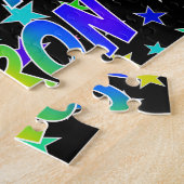 Puzzle "AARON" Prénom, "HEUREUX ANNIVERSAIRE" (Côté)