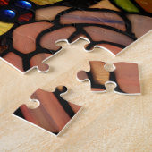 Puzzle Abat-jour en verre de souillure de fin de Tiffany (Côté)