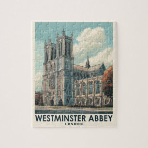 Puzzle Abbaye de Westminster Vintage voyage de Londres