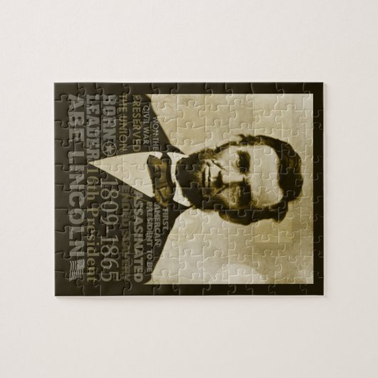 Puzzle Abe Lincoln (Horizontal)
