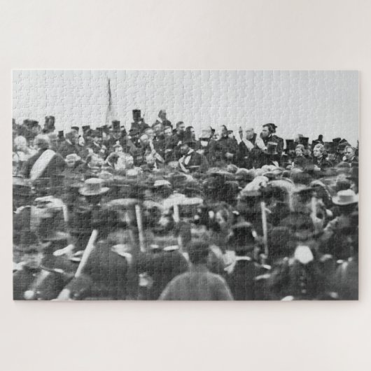 Puzzle Abe Lincoln Gettysburg Adresse : Fin de la guerre (Horizontal)