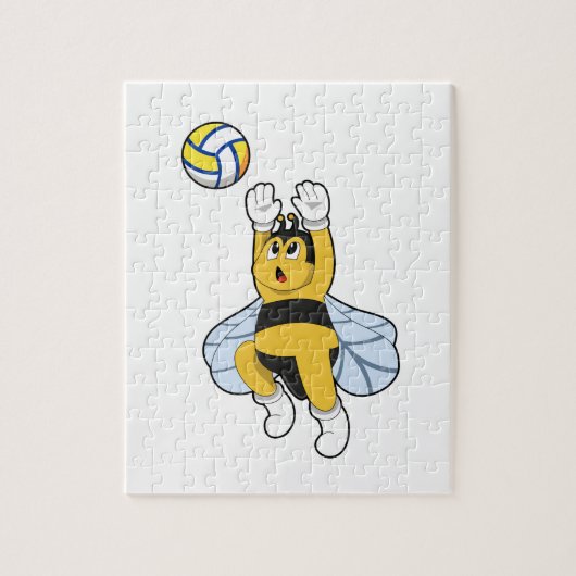 Puzzle Abeille aux sports de volley-ball (Vertical)